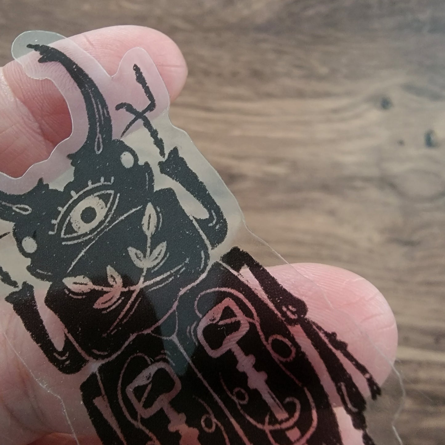 Beetle Clear Vinyl Sticker