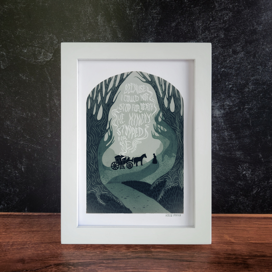 5x7 Death Kindly Stopped for Me Art Print