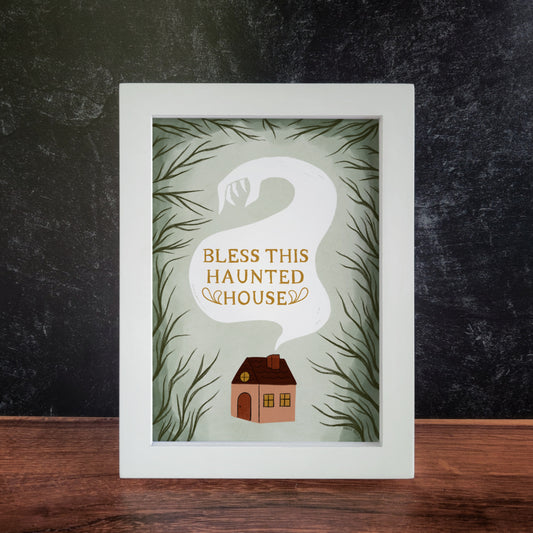 5x7 Bless This Haunted House Art Print