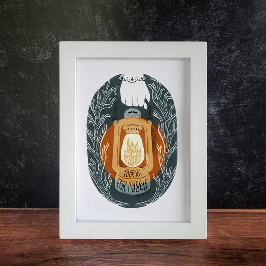 5x7 Looking For Myself Art Print