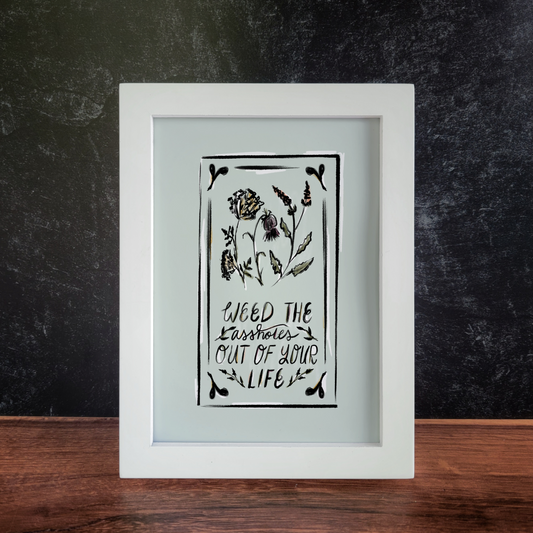 5x7 Weeding Art Print