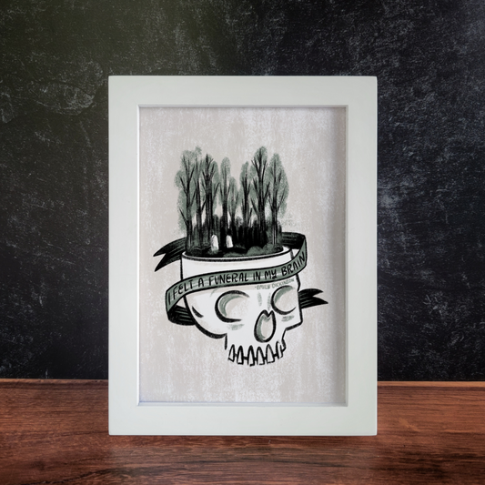 5x7 Funeral in My Brain Art Print