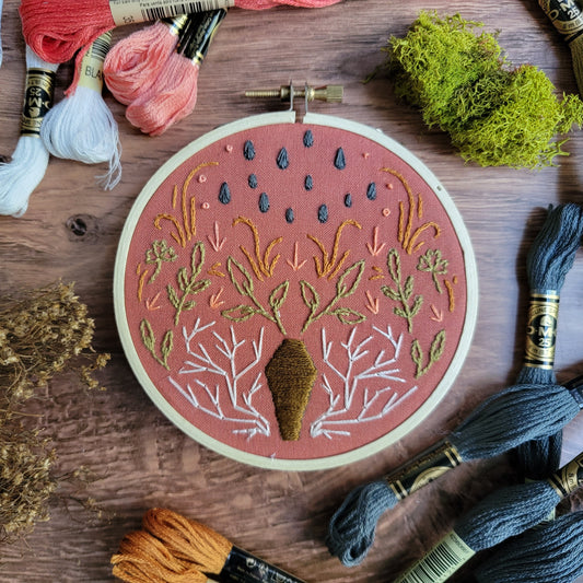 Coffin Embroidery Kit