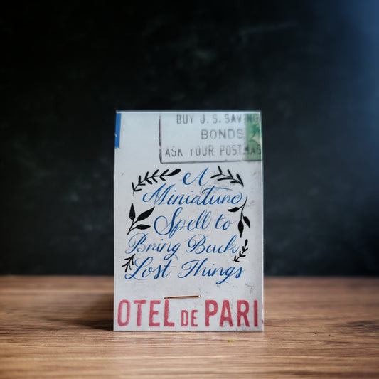 A Mini Spell Bring Back Lost Things