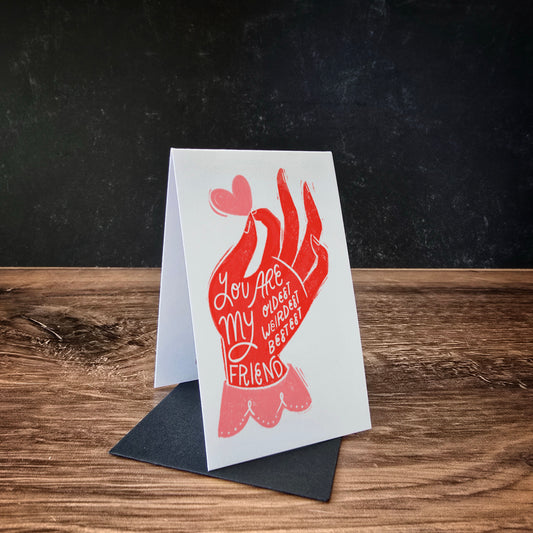 2x3 Bestest Friend Mini Greeting Card