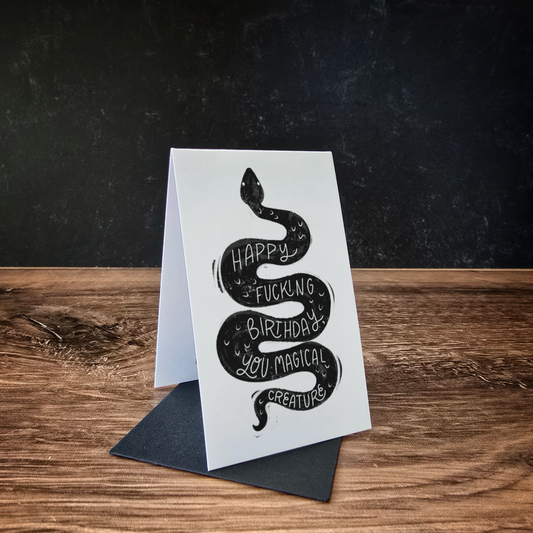 2x3 Birthday Magical Creature Mini Greeting Card