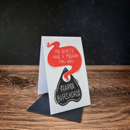 2x3 Birthday Message From Spirits Mini Greeting Card