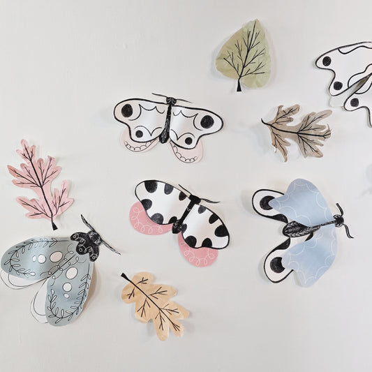 Moth and Leaves 2024 Digital Download Template