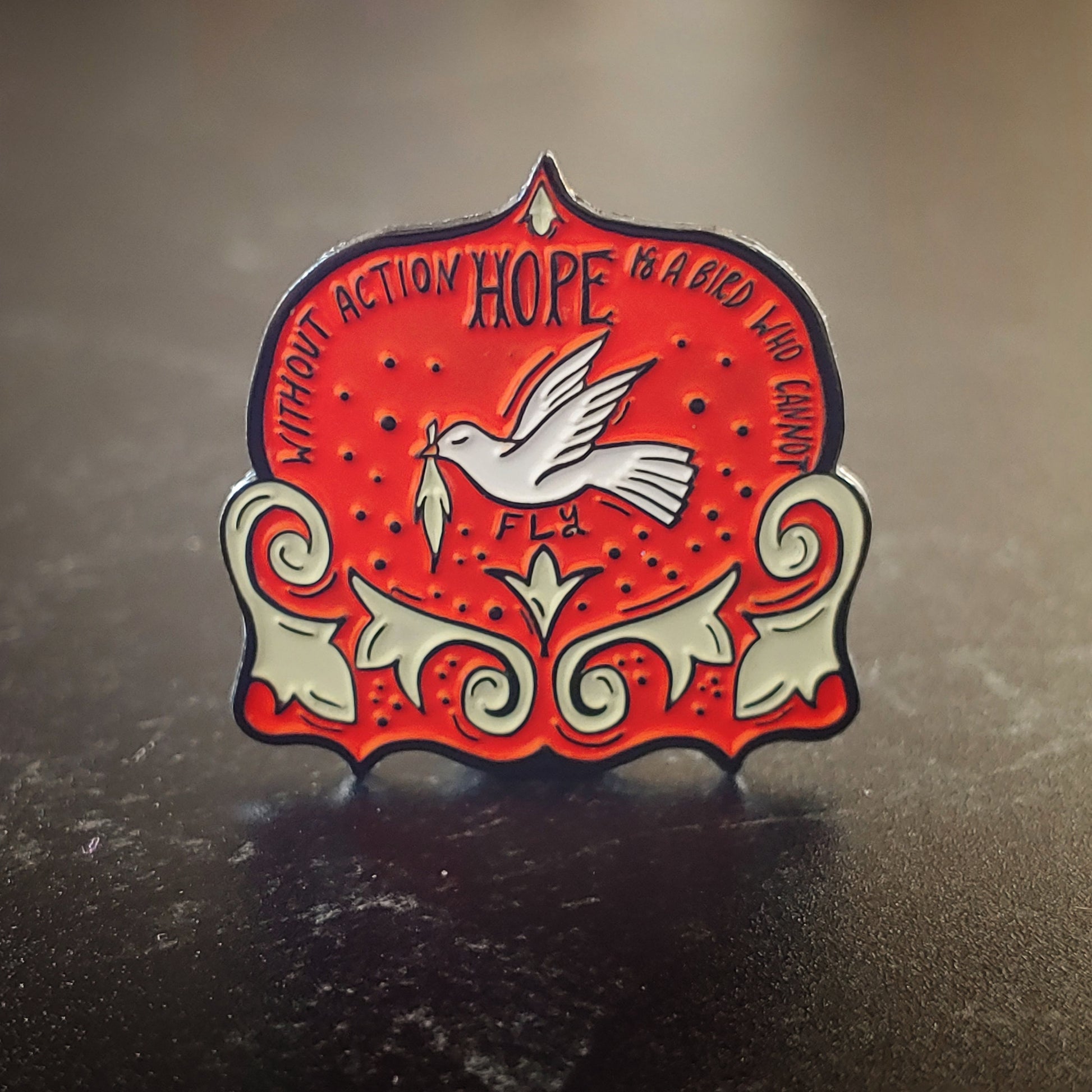 Hope soft enamel pin image 1