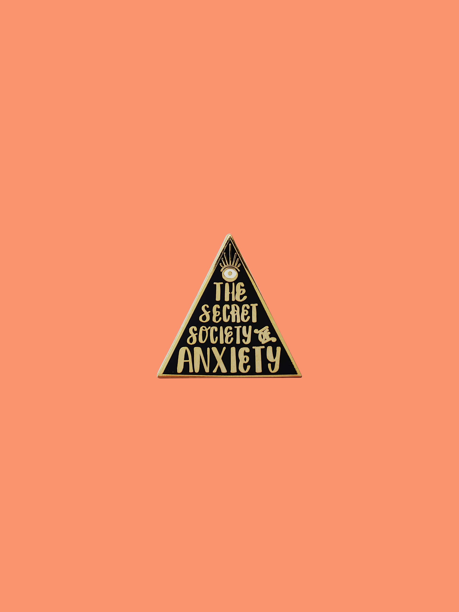 The Secret Society of Anxiety Hard Enamel Pin image 1