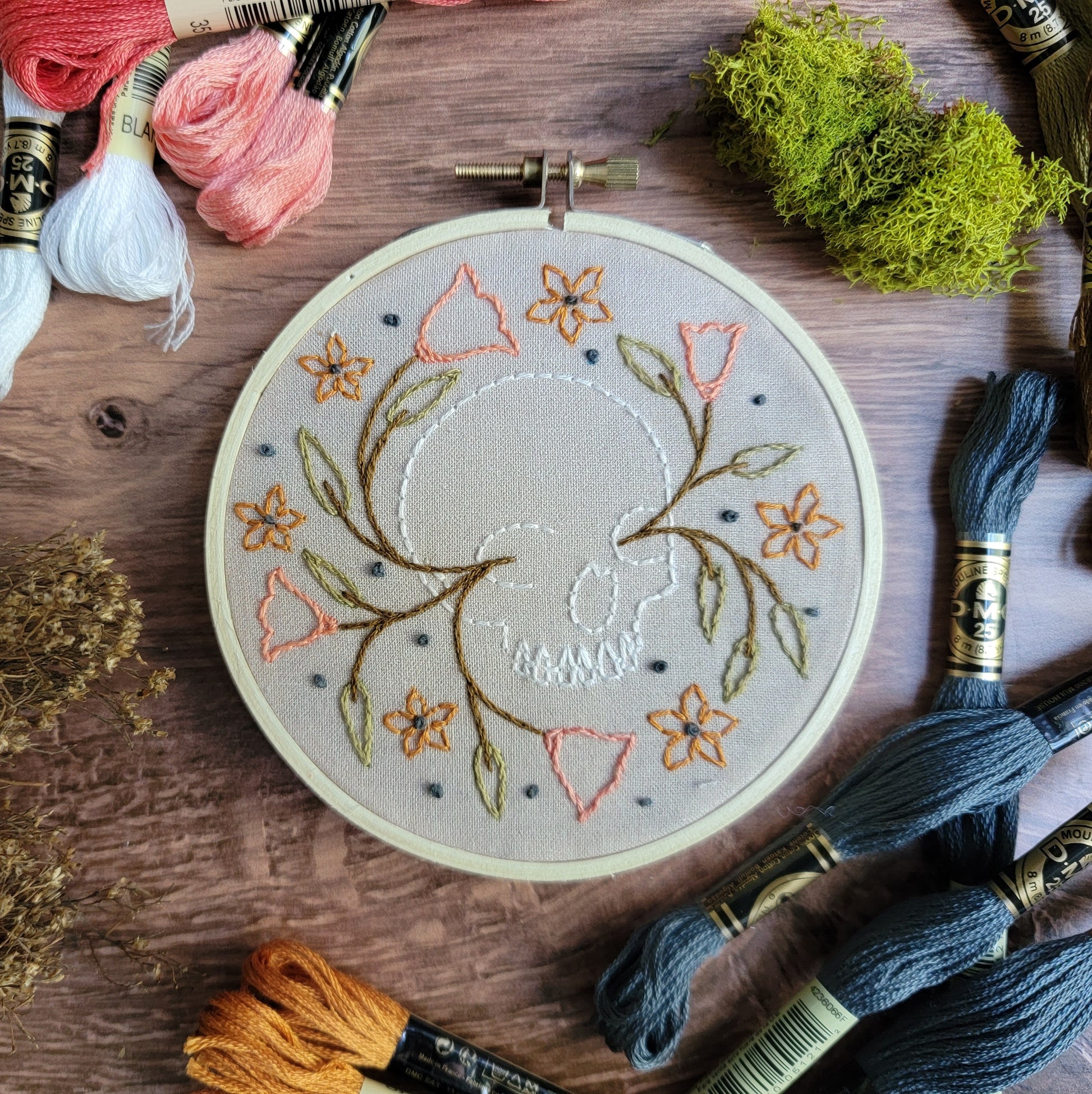 Skull Embroidery Kit image 0