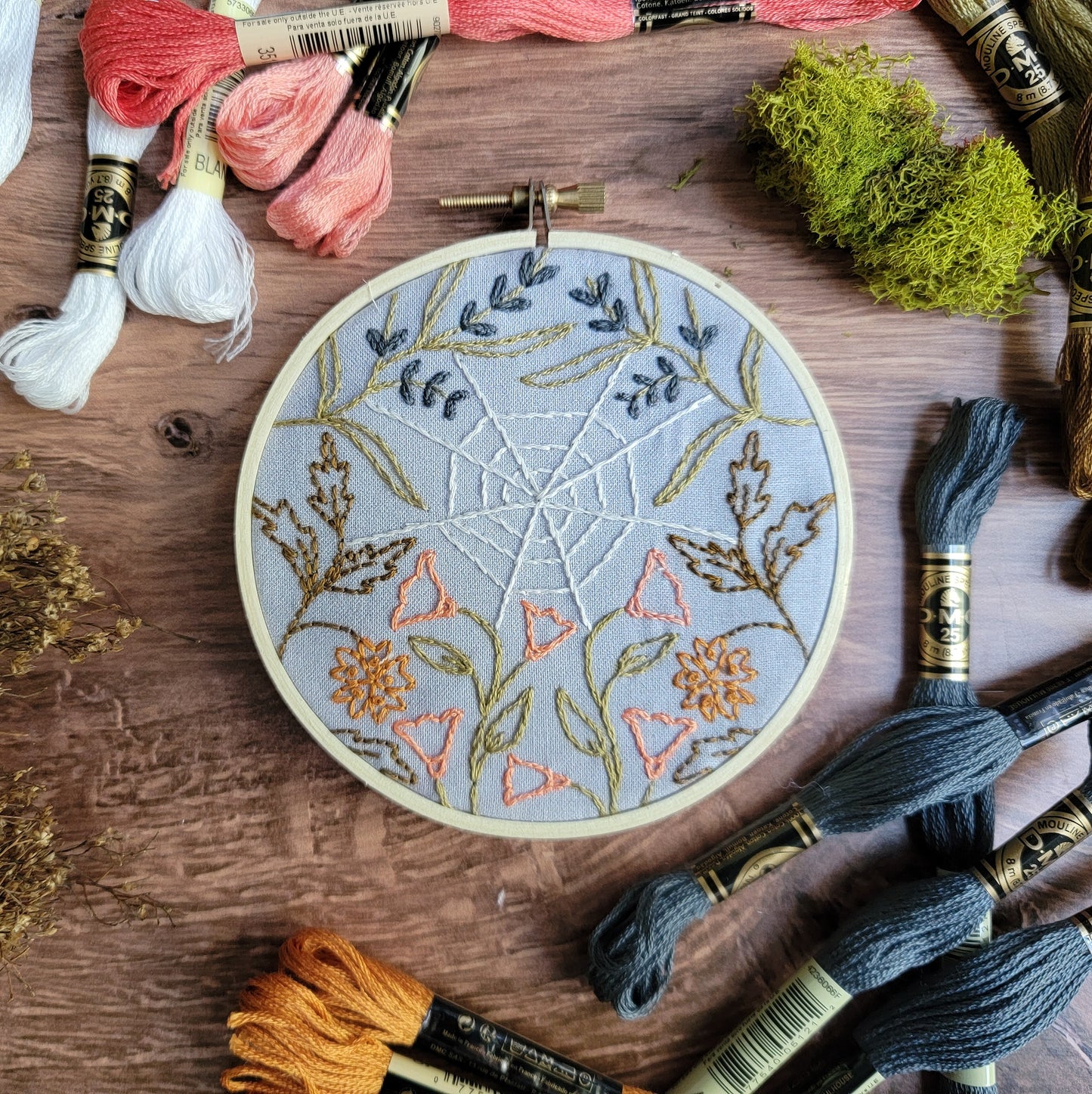 Spider Web Embroidery Kit image 0