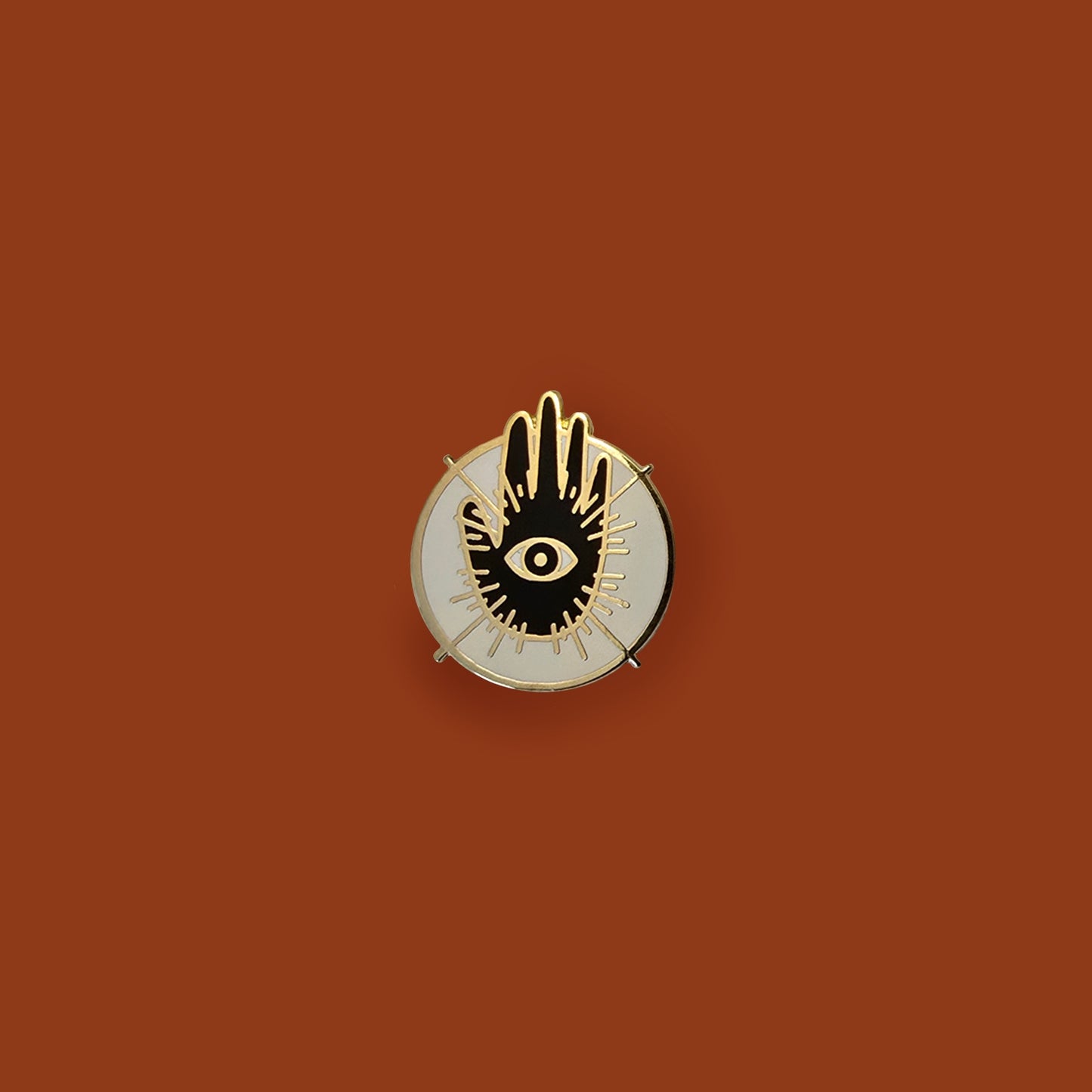 Hand and Eye Hard Enamel Pin