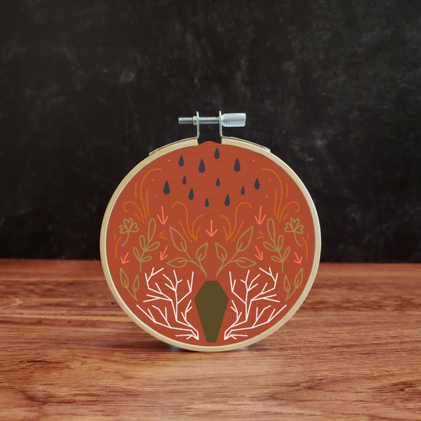 Coffin Embroidery Kit