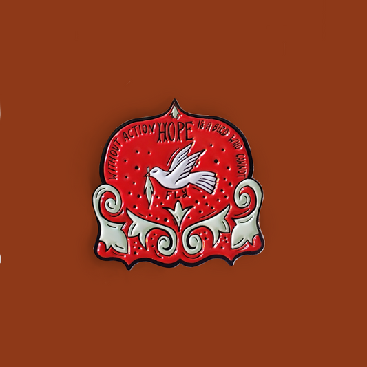 Hope soft enamel pin