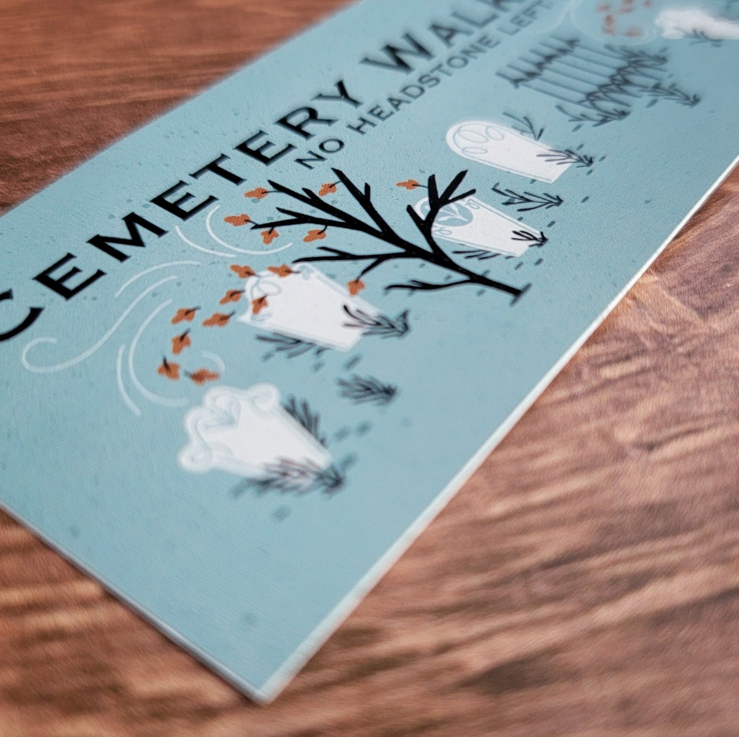 2x6 Inch Cemetery Bumper Sticker image 2