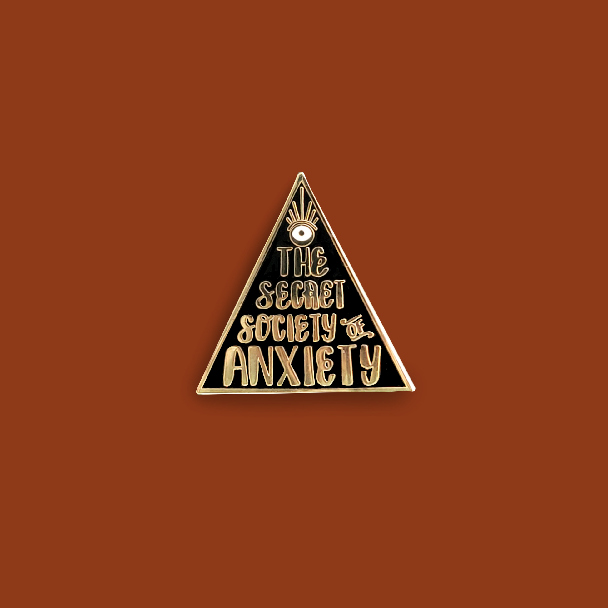 The Secret Society of Anxiety Hard Enamel Pin image 0