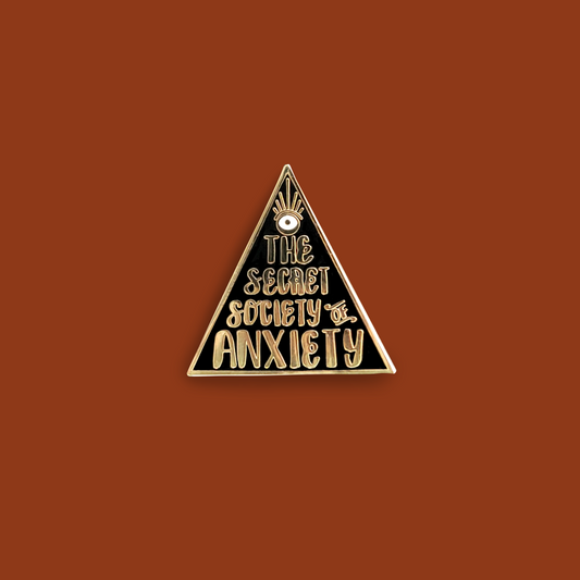 The Secret Society of Anxiety Hard Enamel Pin image 0