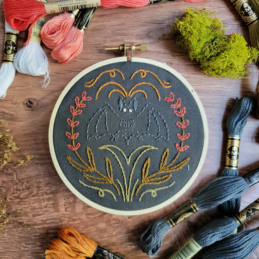 Bat Embroidery Kit