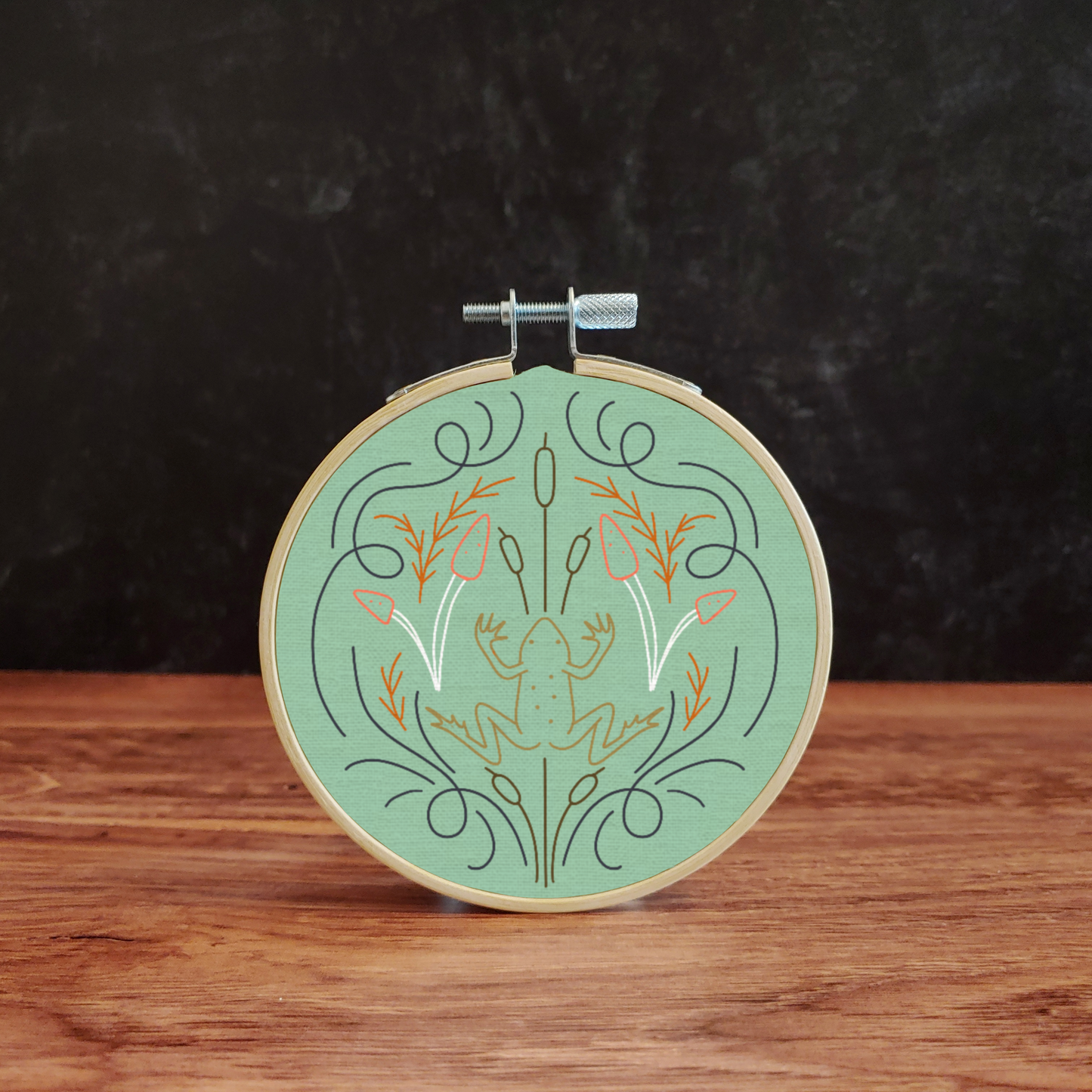Frog Embroidery Kit