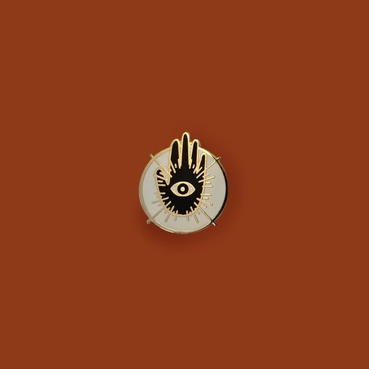 Hand and Eye Hard Enamel Pin
